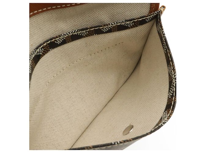 Borsa Tote/Borsa a Tracolla Goyard Saint Louis PM Marrone Nero Bianco - vista 6
