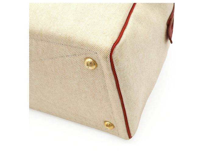 Hermès Borsa Boston Hermes Victoria 43 Rosso Beige - vista 4