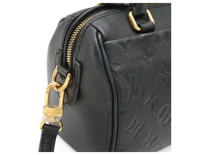 Borsa Louis Vuitton Monogram Empreinte Speedy Bandoulière 20 Nero - vista 9