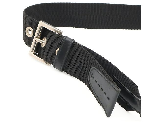 Borsa a spalla Prada Triangle Tessuto Light Nero - vista 6