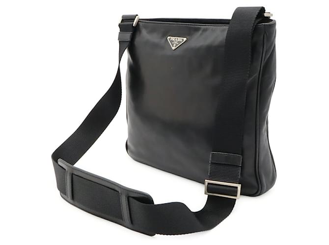 Prada Triangle Schultertasche Schwarz - Ansicht 3