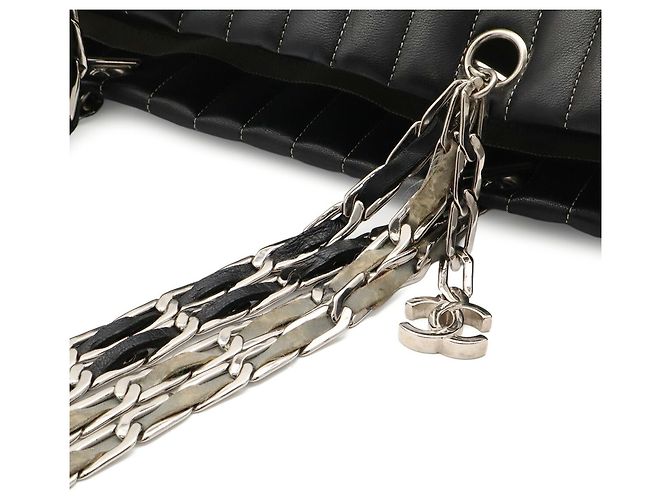 Nuova borsa tote CHANEL Mademoiselle Nero - vista 5