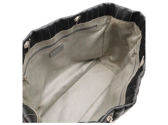 Nuova borsa tote CHANEL Mademoiselle Nero - vista 8