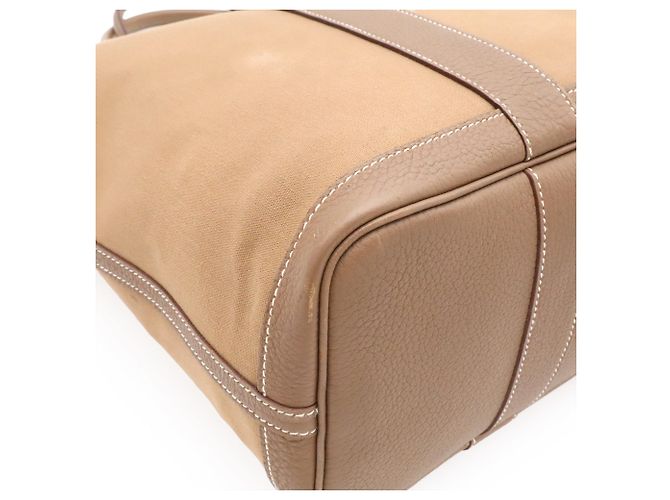 Hermès Borsa Tote Hermes Garden Zip MM Taupe - vista 4