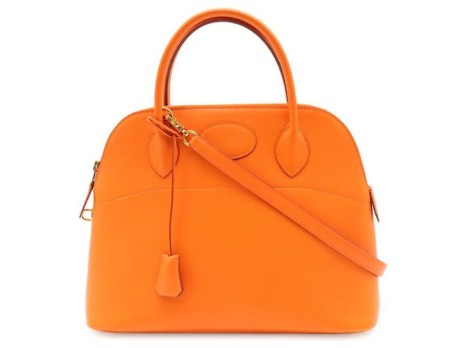 Hermès Borsa HERMES Bolide 31 in pelle Gulliver Orange Arancione - vista 2