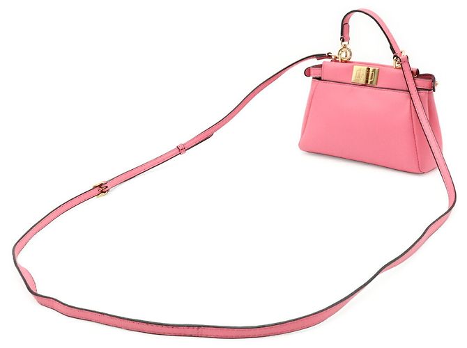 Borsa Fendi Micro Peekaboo Rosa - vista 3