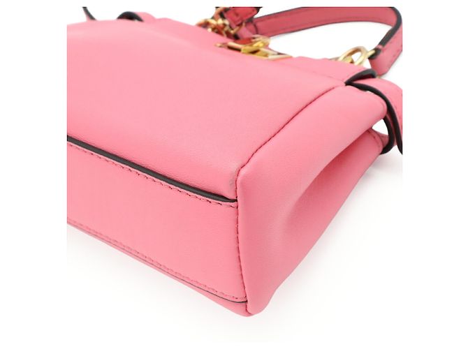 Borsa Fendi Micro Peekaboo Rosa - vista 4