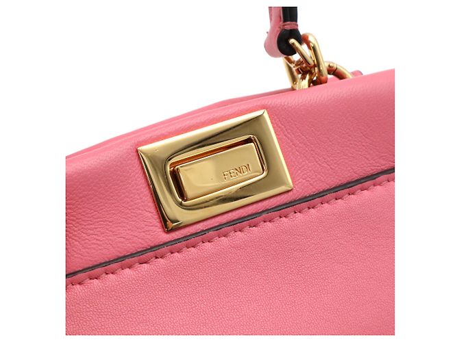 Borsa Fendi Micro Peekaboo Rosa - vista 7