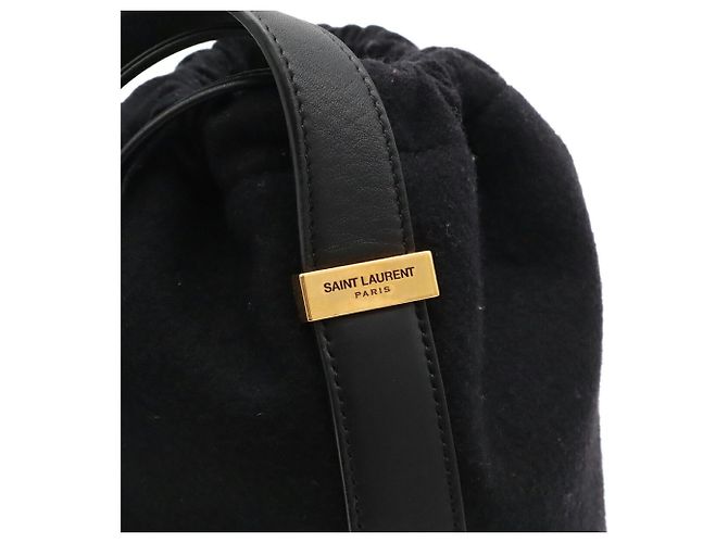 Borsa a secchiello Yves Saint Laurent Rive Gauche Nero - vista 7