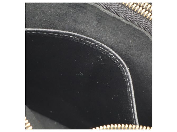 Louis Vuitton Monogram Empreinte Pochette Double Zip Shoulder Bag Nero Beige - vista 7