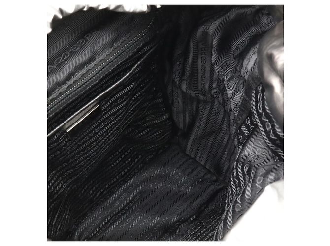 Prada Triangle Rucksack/Schultertasche Silber - Ansicht 9