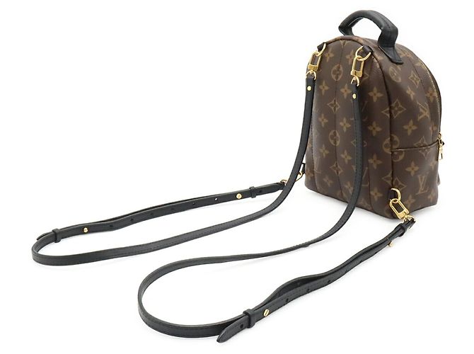 Zaino Louis Vuitton Monogram Palm Springs Mini Marrone - vista 3