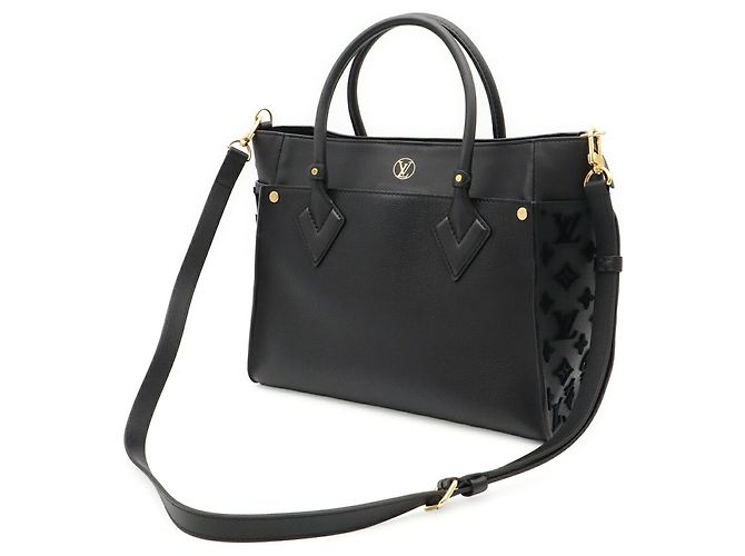 Louis Vuitton Monogram Tuftage On My Side MM Handtasche Schwarz - Ansicht 3