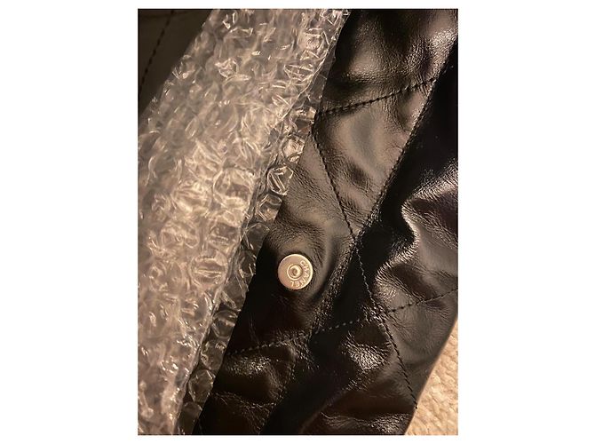 Chanel 19 Borsa Shopping Grande in Pelle d'Agnello Nera Nero - vista 10