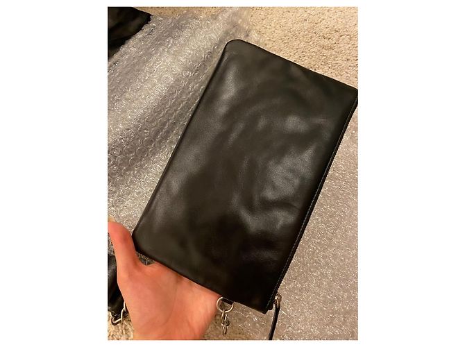 Chanel 19 Borsa Shopping Grande in Pelle d'Agnello Nera Nero - vista 7