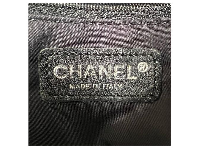 Borsa a tracolla Chanel in nylon nero - vista 14