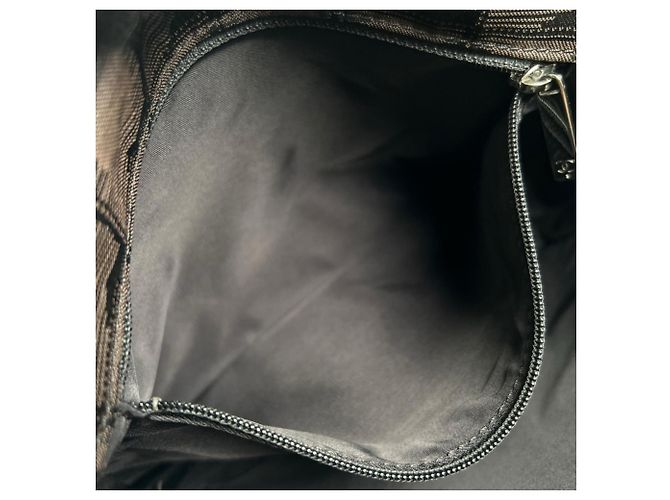 Borsa a tracolla Chanel in nylon nero - vista 17