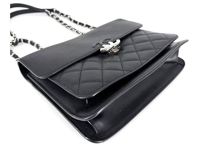 Borsa a tracolla Matelassé da donna Chanel Nero - vista 3