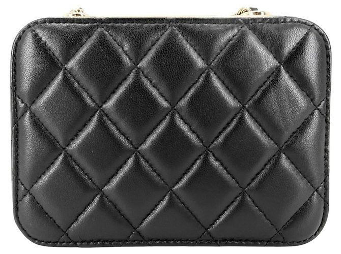 Borsa a tracolla con catena Chanel Matelassé Nero - vista 2