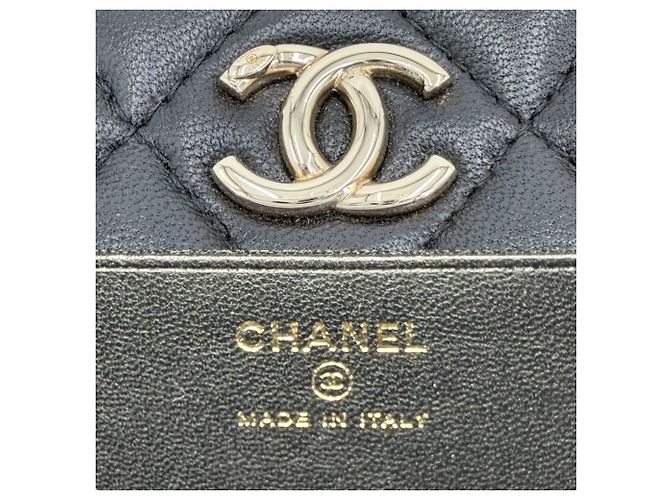 Borsa a tracolla con catena Chanel Matelassé Nero - vista 5