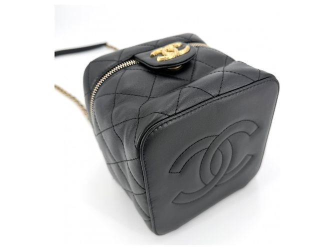 Vanity Borsa a tracolla Matelassé da donna Chanel Nero - vista 3