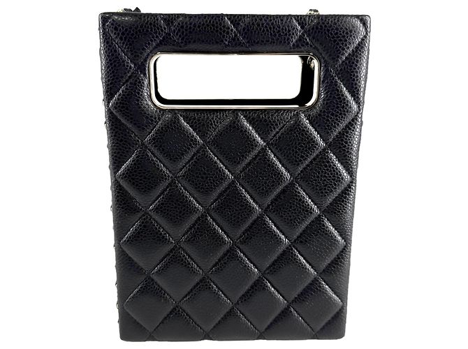 Borsa a spalla da sera Chanel Matelassé Nero - vista 2