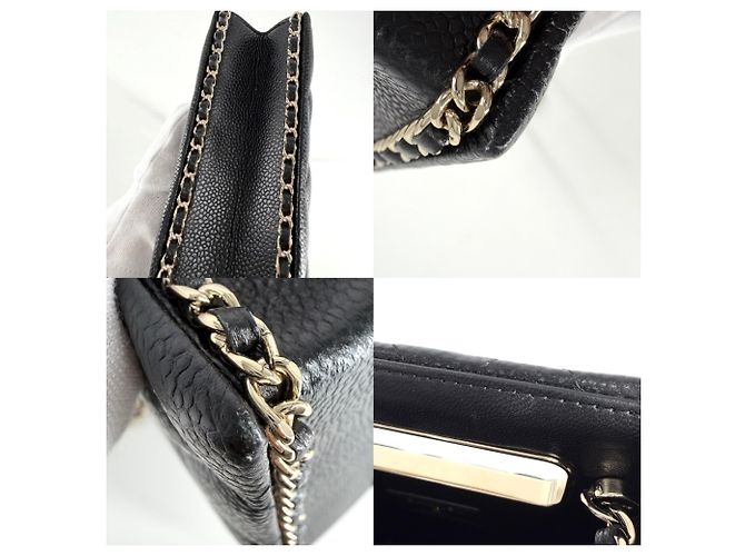 Borsa a spalla da sera Chanel Matelassé Nero - vista 6
