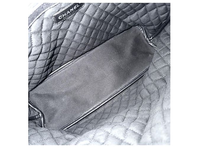 Borsa Tote Chanel da Donna Nero Rosso - vista 4