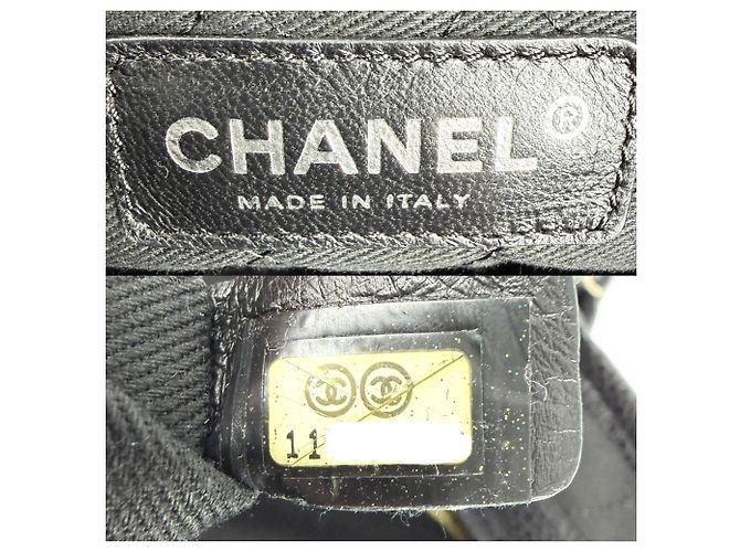 Borsa Tote Chanel da Donna Nero Rosso - vista 5