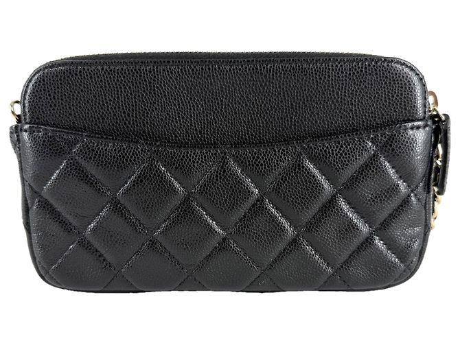 Timeless Portafoglio con catena Chanel Matelassé Nero - vista 2