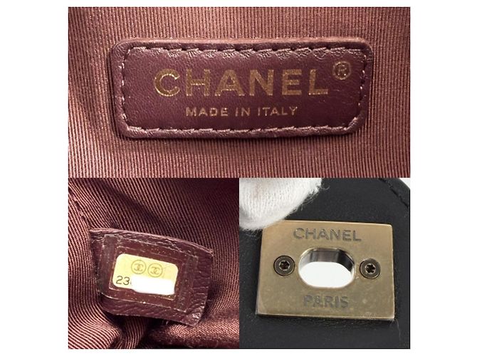 Borsa a tracolla Chanel Matelassé in pelle nera da donna Nero - vista 6