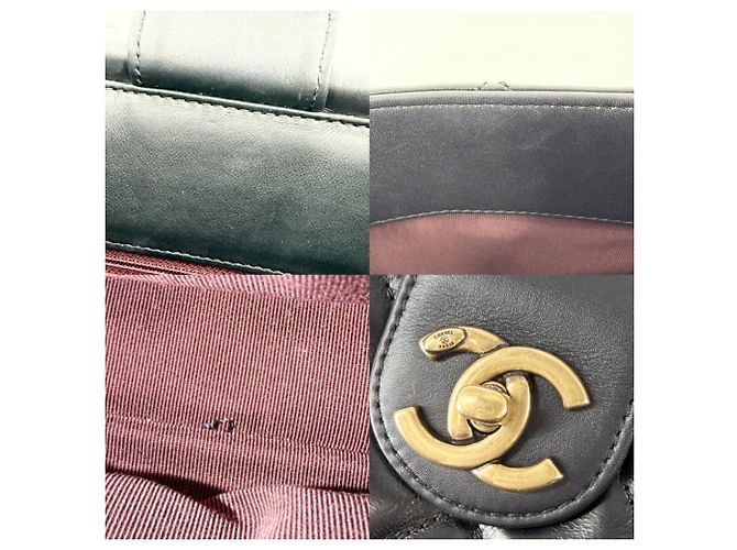 Borsa a tracolla Chanel Matelassé in pelle nera da donna Nero - vista 8