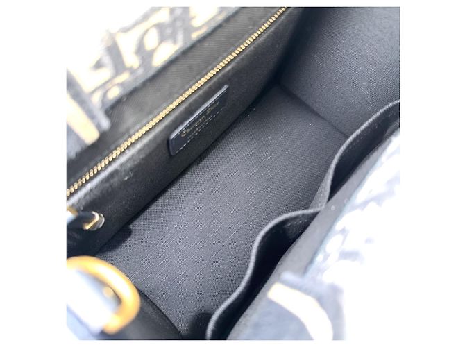 Borsa Book Tote da donna Christian Dior Beige Blu navy - vista 4