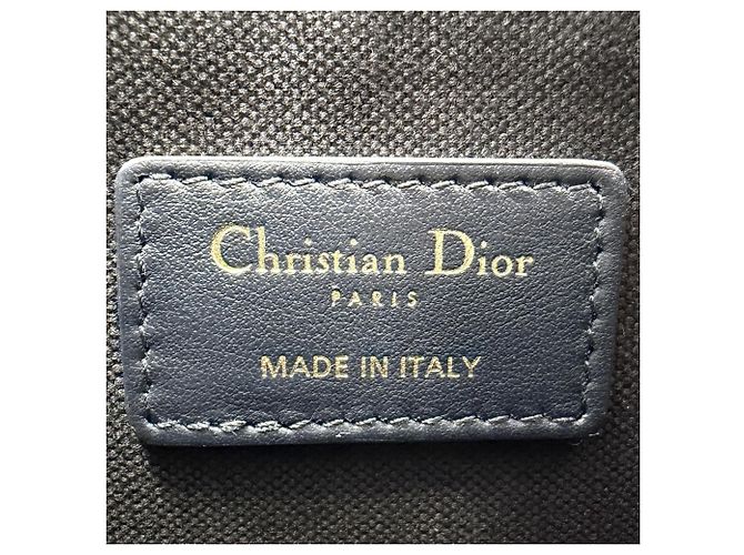 Borsa Book Tote da donna Christian Dior Beige Blu navy - vista 5