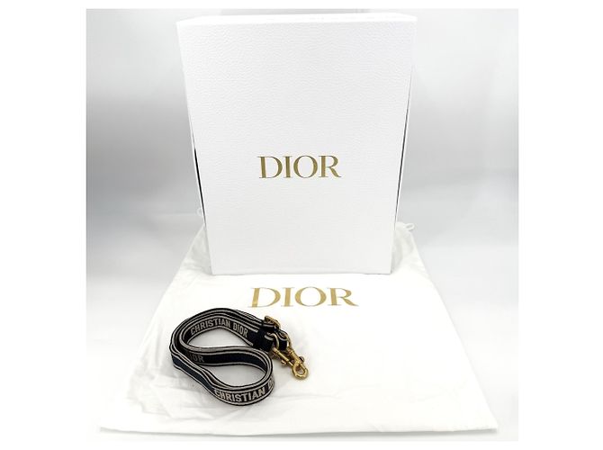 Borsa Book Tote da donna Christian Dior Beige Blu navy - vista 7