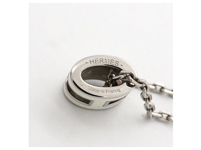 Hermès Collana in metallo Mini Pop H Hermes Argento Bianco - vista 5