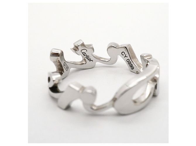 Cartier 18K White Gold Band Ring - view 4