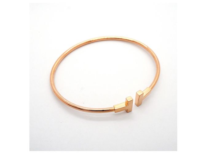 Bracciale rigido Tiffany & Co. T-Wire in oro rosa 18K - vista 2