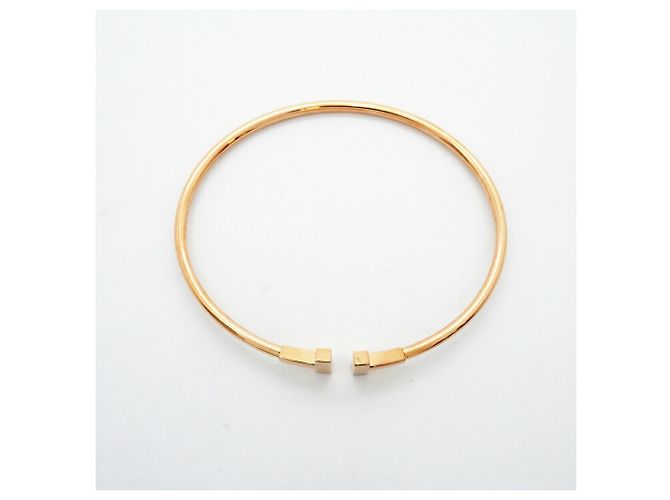 Bracciale rigido Tiffany & Co. T-Wire in oro rosa 18K - vista 3