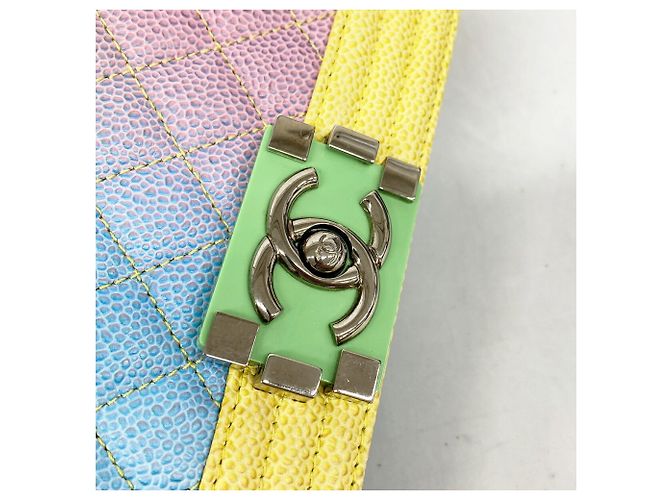 Borsa a tracolla Chanel Boy Chain Multicolore - vista 10