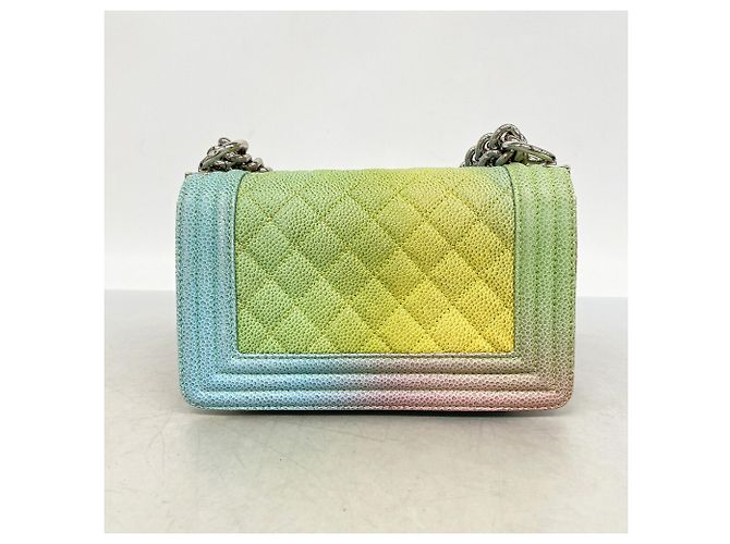 Borsa a tracolla Chanel Boy Chain Multicolore - vista 12