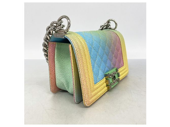 Borsa a tracolla Chanel Boy Chain Multicolore - vista 2