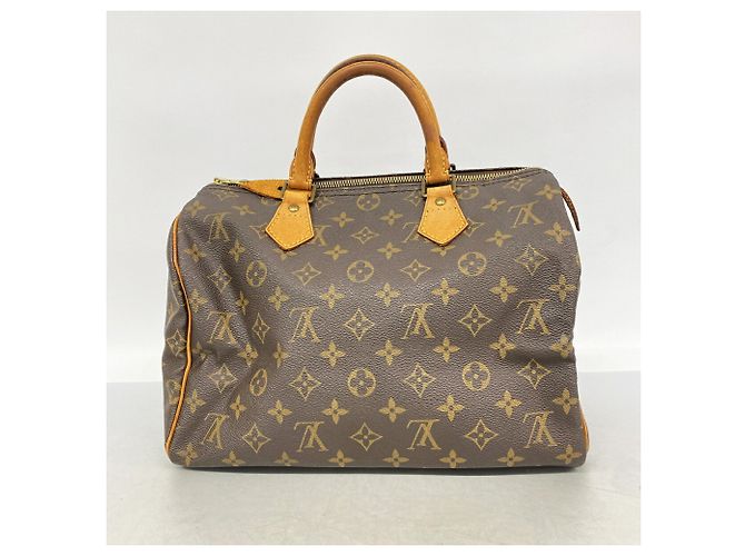 Borsa Louis Vuitton Monogram Speedy 30 Marrone - vista 11