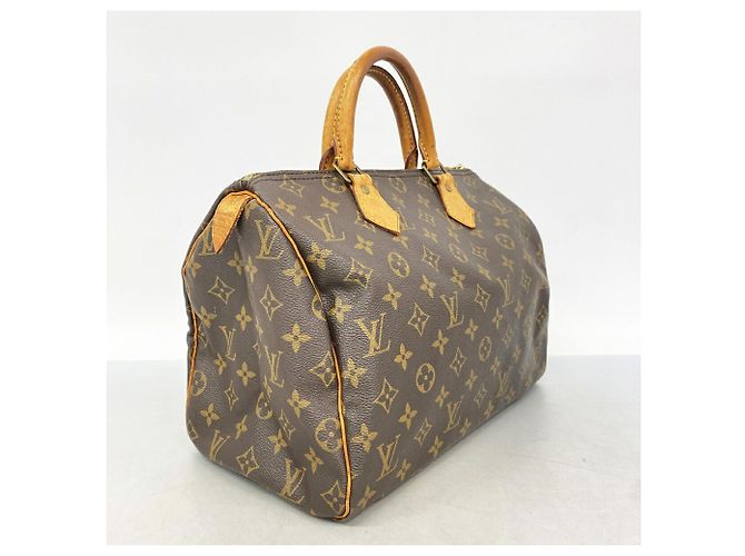 Borsa Louis Vuitton Monogram Speedy 30 Marrone - vista 2