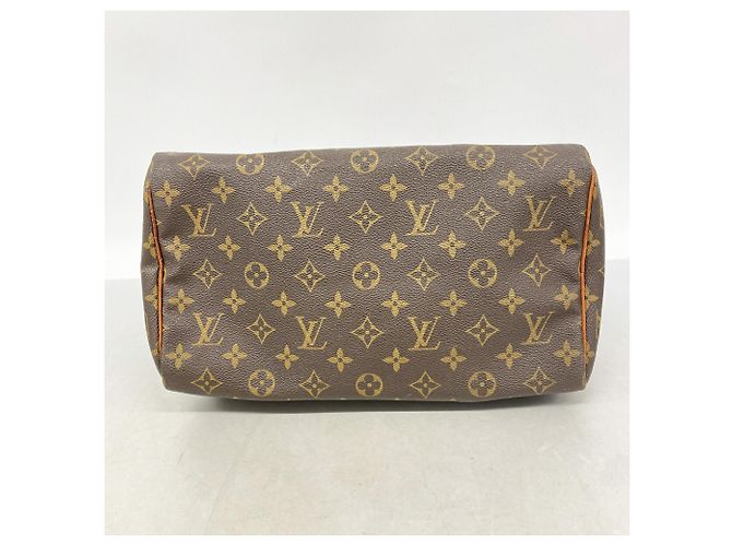 Borsa Louis Vuitton Monogram Speedy 30 Marrone - vista 3