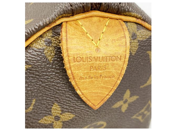 Borsa Louis Vuitton Monogram Speedy 30 Marrone - vista 5