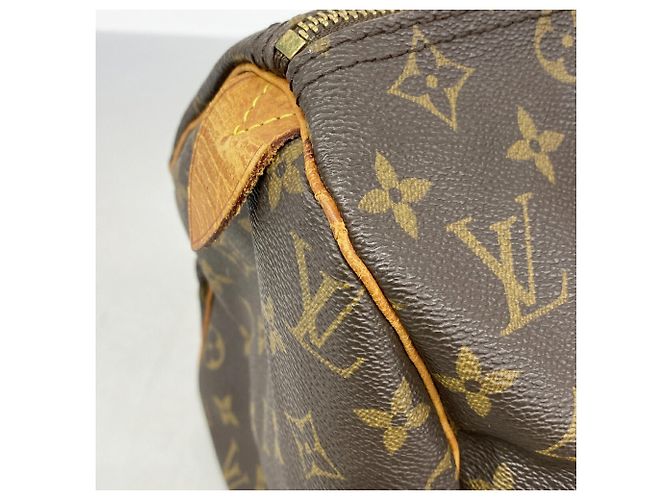 Borsa Louis Vuitton Monogram Speedy 30 Marrone - vista 7