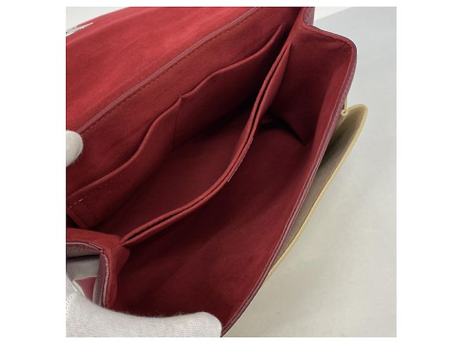 Borsa Louis Vuitton MyLockme Marrone Crudo Bordò - vista 4