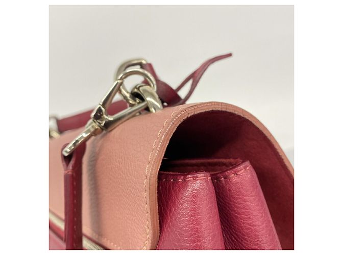 Borsa Louis Vuitton MyLockme Marrone Crudo Bordò - vista 6