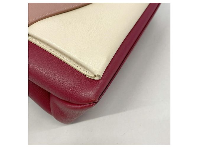 Borsa Louis Vuitton MyLockme Marrone Crudo Bordò - vista 7